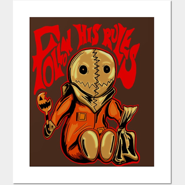 Samhain Trick r Treat Horror Movie Wall Art by Jamie Collins